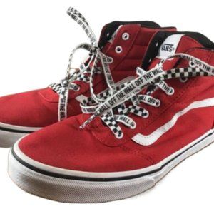Vans Ward high-top sneaker red sz. youth 5